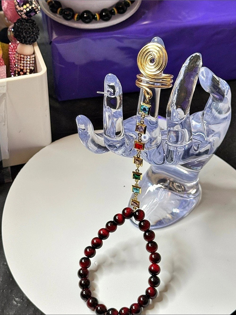 Egyptian ring finger bracelet
